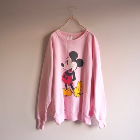 80s mickey print sweat  (pink)