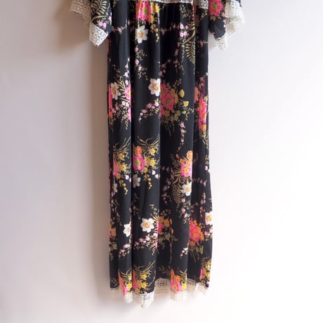 "C&A" floral semi sheer maxi dress