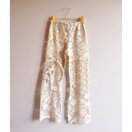 original remake patchwork lace pants (A)