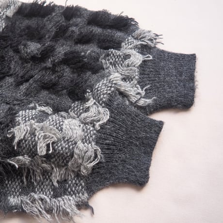 "Jon Lawrence" fuzzy design sweater