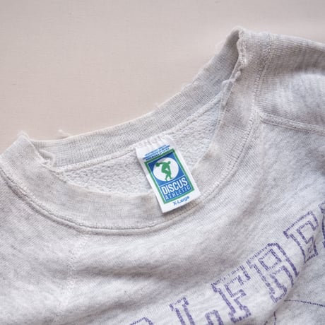 80〜90s "discus athletic" college damage sweat