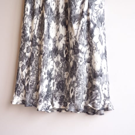"ADRIENNE VITTADINI" silk floral maxi skirt