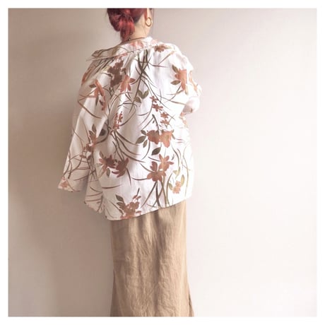 "ALFRED DUNNER" sheer floral blouse