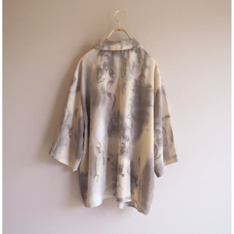 vintage marble pattern blouse