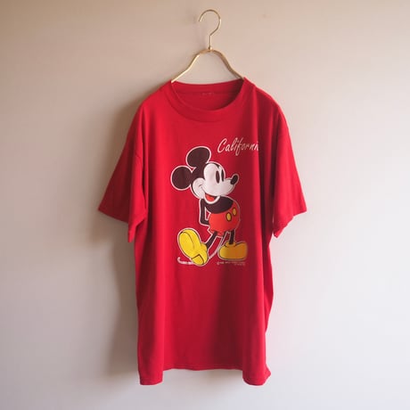 90s〜 "Velva Sheen" mickey t-shirts (RD)