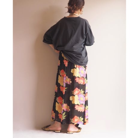 "SALA ARIZONA" floral reversible skirt