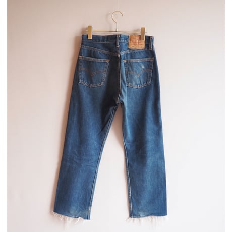 90s made in USA Levi's 501 cut off denim pants