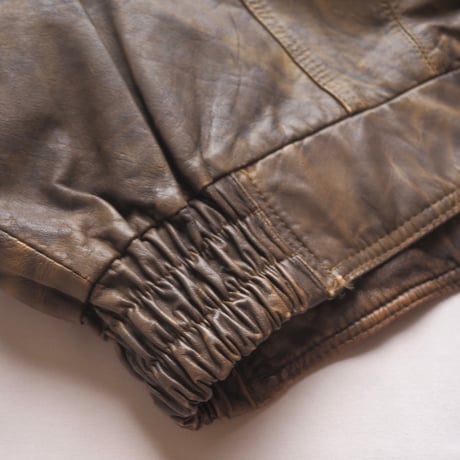 vintage leather design vest