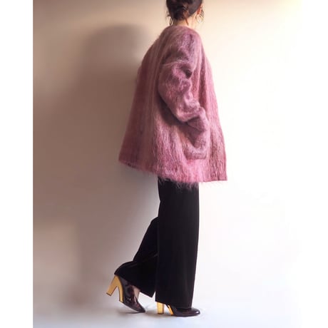 60〜70s "Andrew Stewart" wool × mohair coat (mauve)