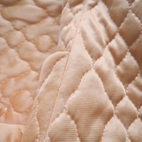 60〜70s peach quilted robe