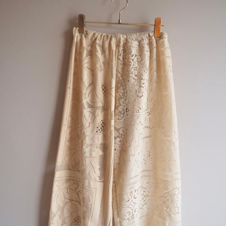original remake docking lace wide pants (B)