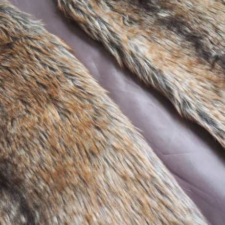 "ANNE DE LANCAY" faux fur vest