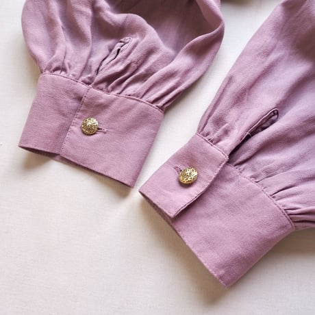80s lavender modal design blouse