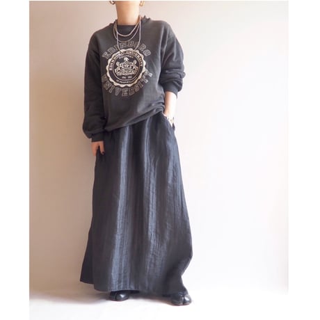 "DKNY" linen design maxi skirt
