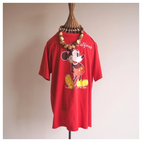 90s〜 "Velva Sheen" mickey t-shirts (RD)
