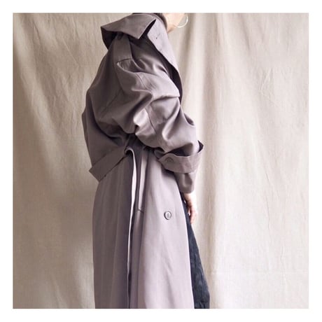 "London fog" oversized maxi trench coat