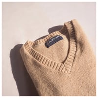 "PURITAN" V-neck wool sweater