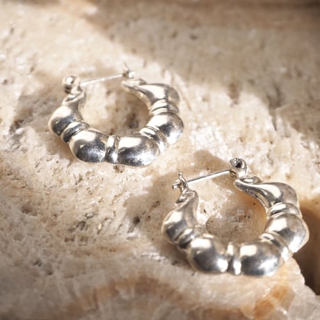 silver925 small hoop earrings