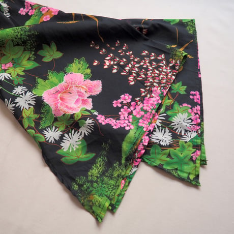 70s "LADY WINN California by Teddi" floral sheer tunic (B)