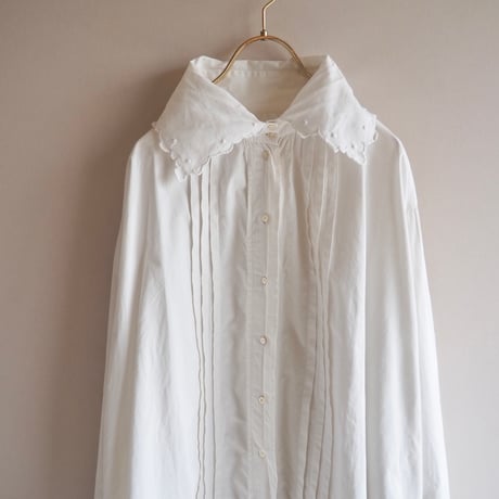 1900s〜 edwardian scallop night blouse