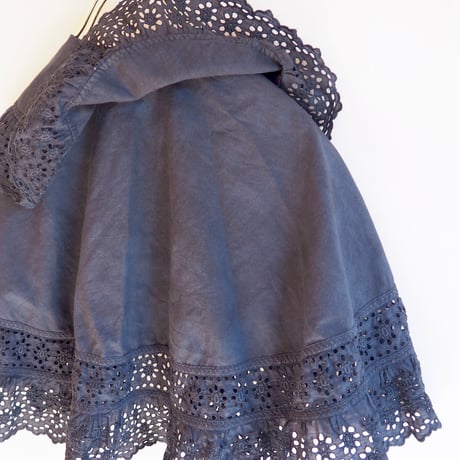 antique cotton lace collar cape