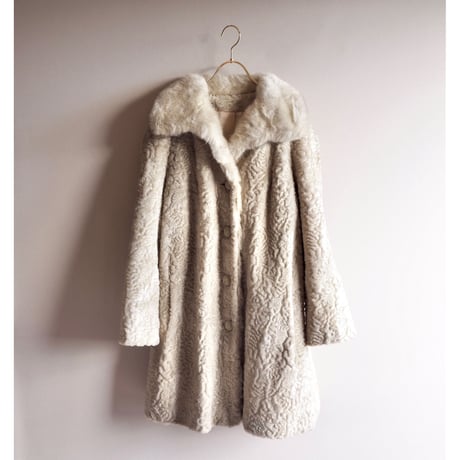 60s "Susan Lynn" faux emboss fur coat