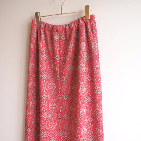 70s abstract glitter jersey maxi skirt