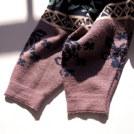 vintage floral pattern sweater