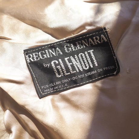 60s "REGINA GLENARA by GLENOIT" faux fur shawl