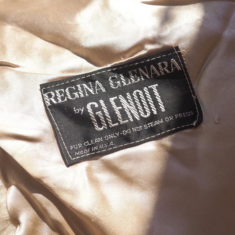 60sヴィンテージ GLENOIT 高級ファーケープ USA製 USA製 REGINA 