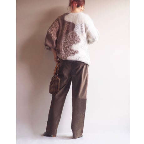 "Cristina Gavioli" suede tapered pants