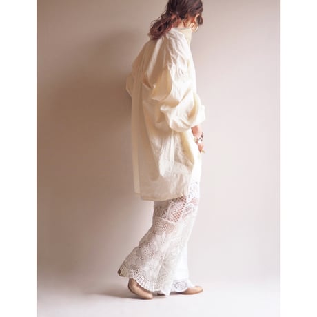 "Georgene Schroeder" balloon sleeve tunic blouse