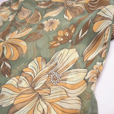 "impressions" floral print sheer blouse
