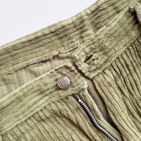 sage corduroy wide pants
