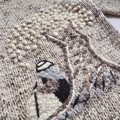 vintage low gauge design sweater