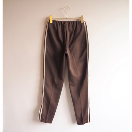 80s "Adidas" brown × beige track pants