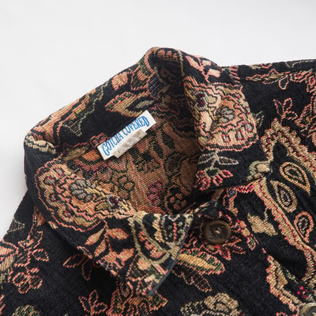 80〜90s "GOTCHA COVERED" paisley chenille jacket