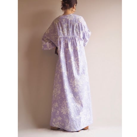 70s "Intime for Brownstone Studio" floral house maxi dress