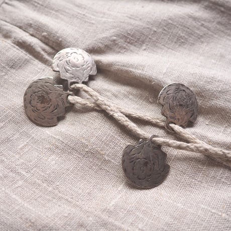 "LANDHAUS" linen design folk maxi skirt