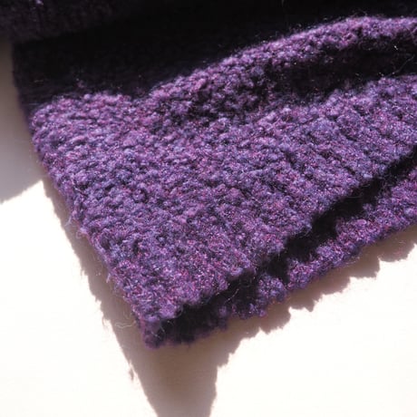 vintage loop yarn oversized turtleneck sweater