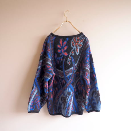 "Connexion Au Contraire" metallic abstract sweater