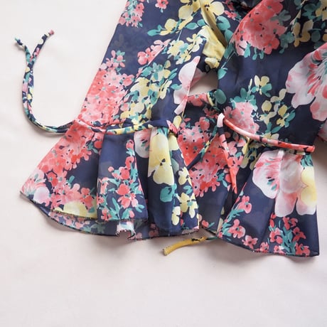 70s floral ruffle maxi dress