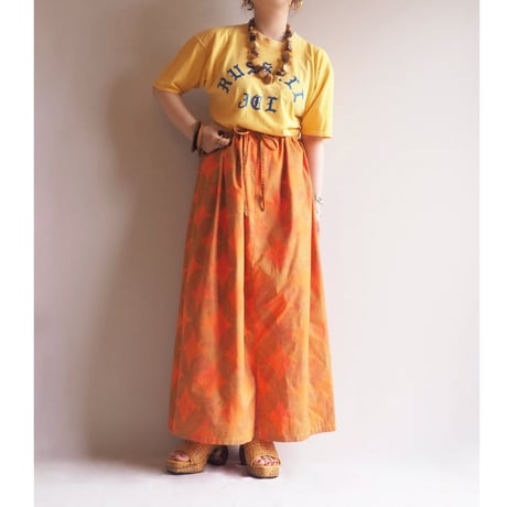 vintage big collar african batik tunic dress & skirt