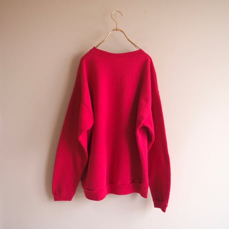 90s "Tultex" vivid pink plain sweat
