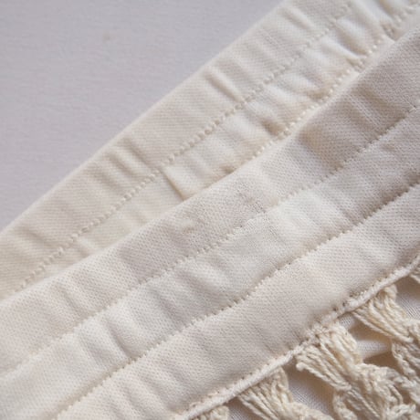 vintage ivory crochet maxi skirt