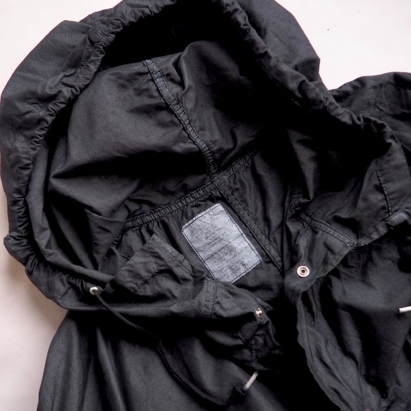 80s U.S army snow camo parka (over dyed/BK) | N