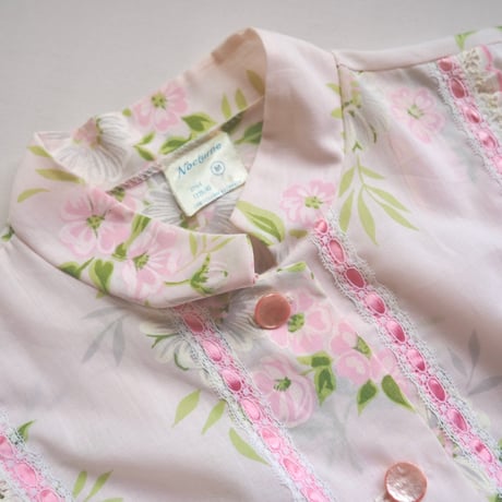 70〜80s "Nocturne" floral night gown