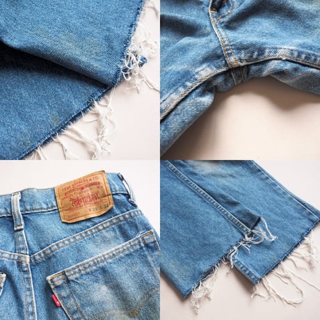 90s made in USA Levi's 510 cut off denim pants