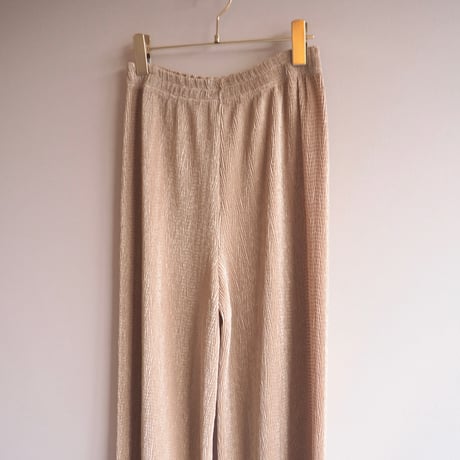 made in Spain micro pleated easy pants