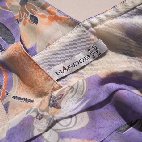 vintage "HARDOB" abstract print tops & robe